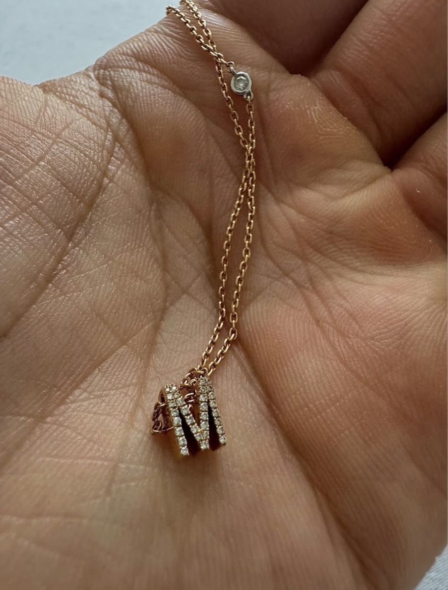Ketten: Buchstabe M Goldkette mit Diamanten – Gebraucht aus Winterthur von pcu_9zbd