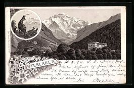 Vorläufer-Lithographie Interlaken, 1895