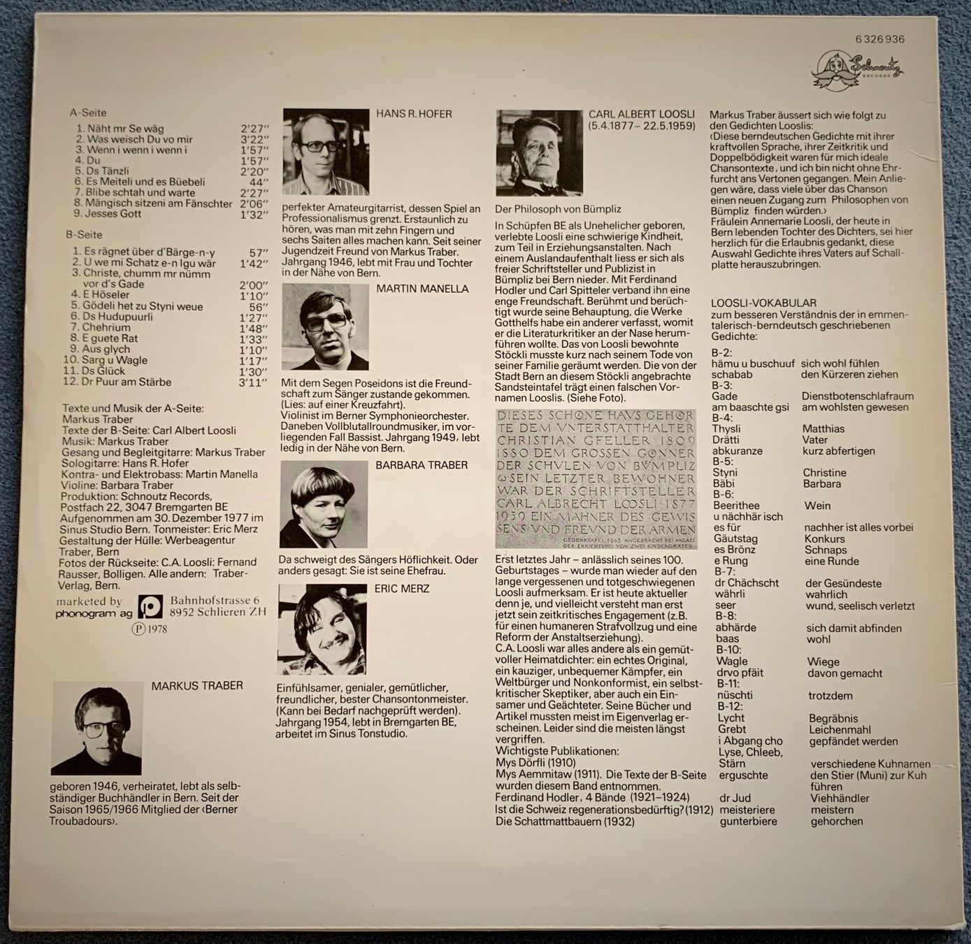 Schallplatten: Markus Traber "Näht mr se wäg" – Gebraucht aus Spiez von martin-7973 1