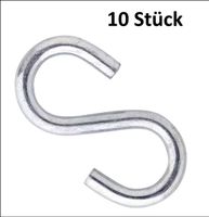 10 Stk. S-Haken verzinkt 2 x 20 mm. Kostenfreie Zustellung!