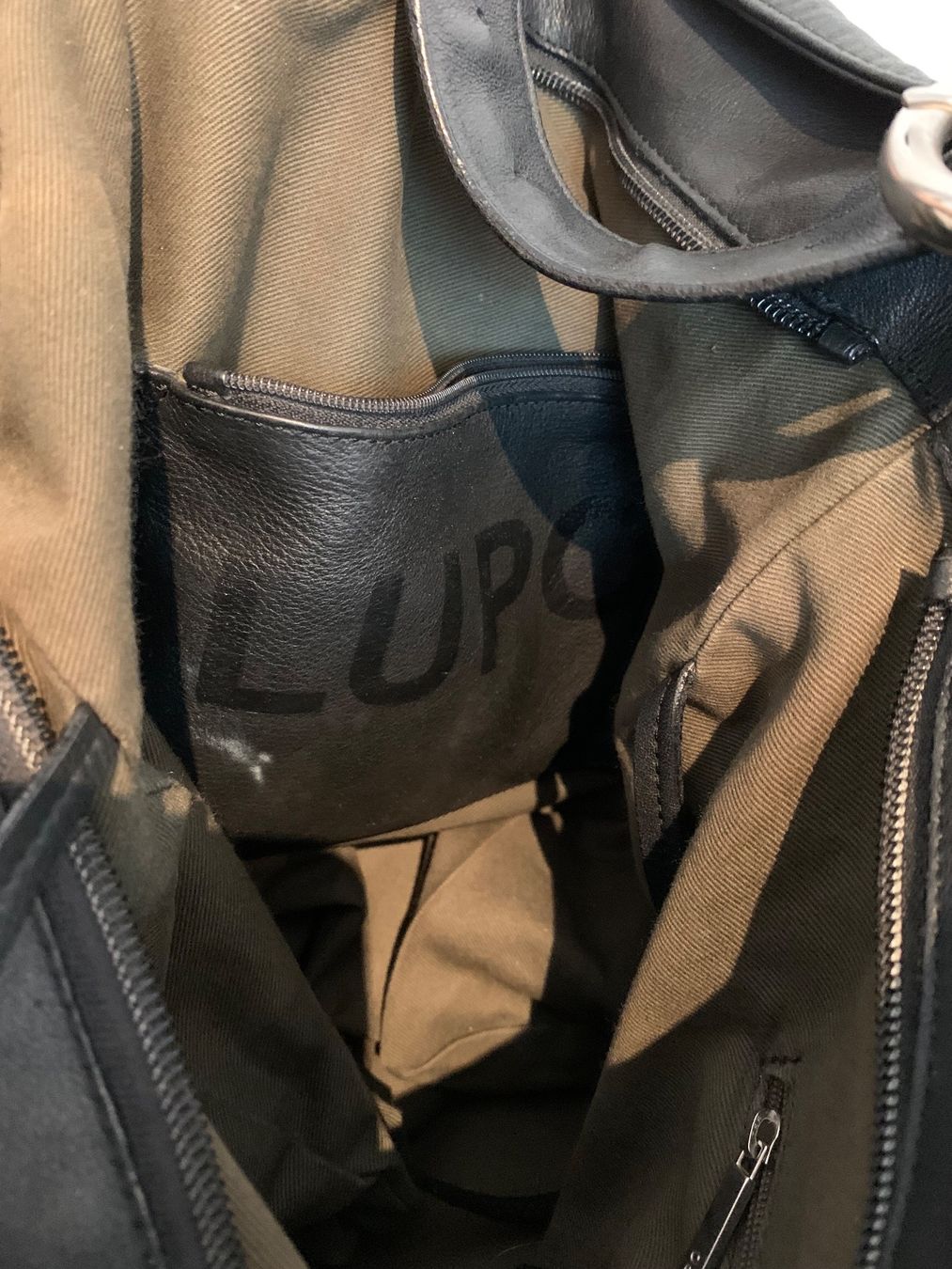 Borse da donna: Lupo echt Leder Tasche Beuteltasche schwarz – Usato da Fislisbach venduto da KolibriSecondhand 3
