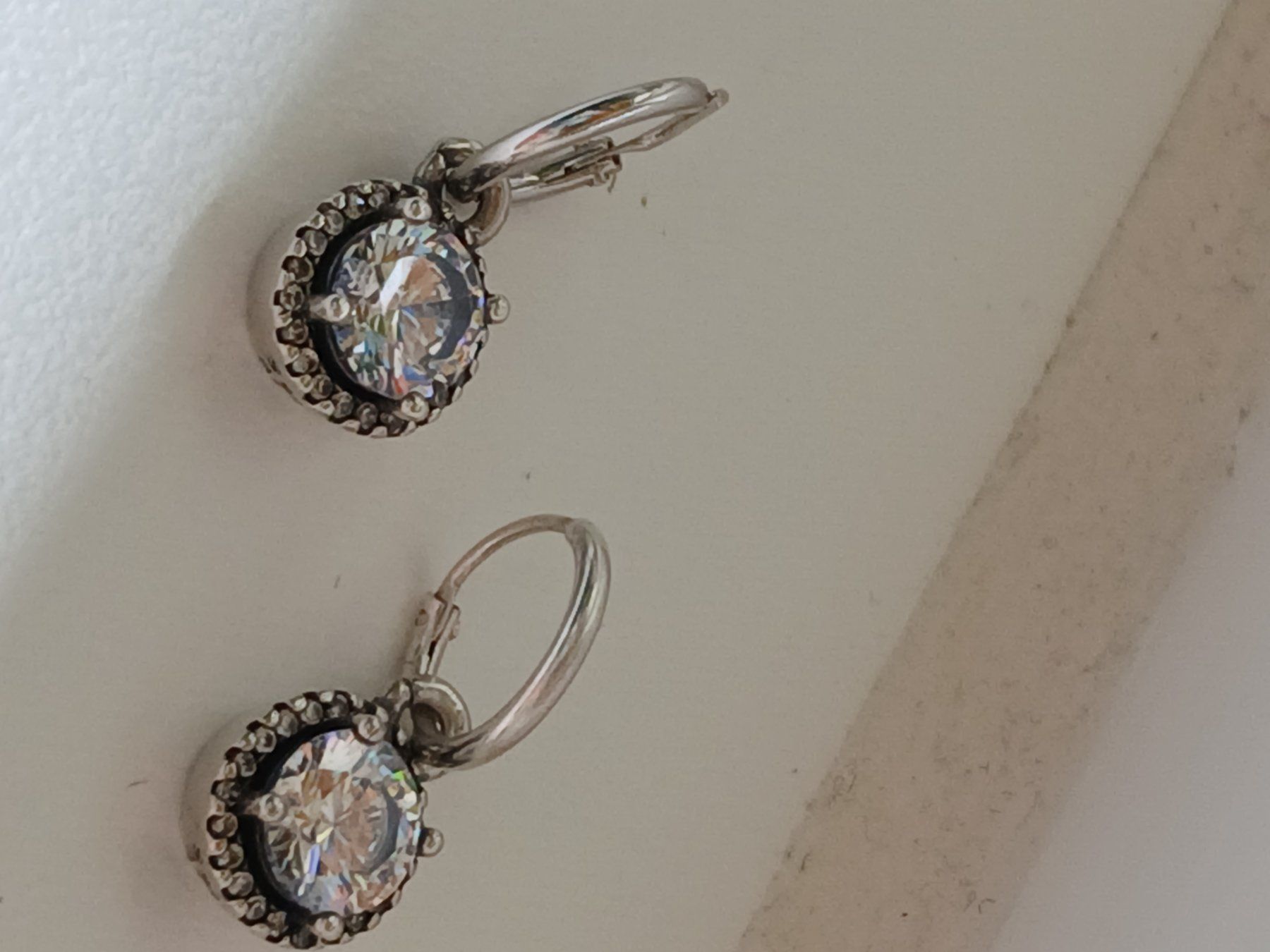 Orecchini pendenti & Orecchini a lobo: Creolen, ca 8mm durchm. 925 Silber – Usato da Stallikon venduto da madi0320 1