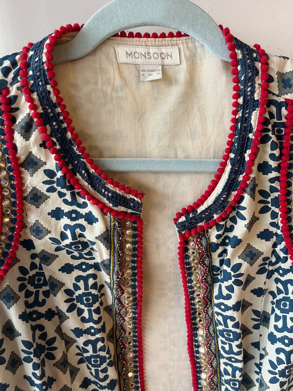 Giacche: Monsoon Jacke S Baumwolle mit Deko Steinen – Usato da Zürich venduto da maral787 2