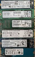 6×SSD Festplatten M.2 2280 128GB diverse Modelle