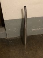 Schlanke Metallvase silberfarben guter Zustand