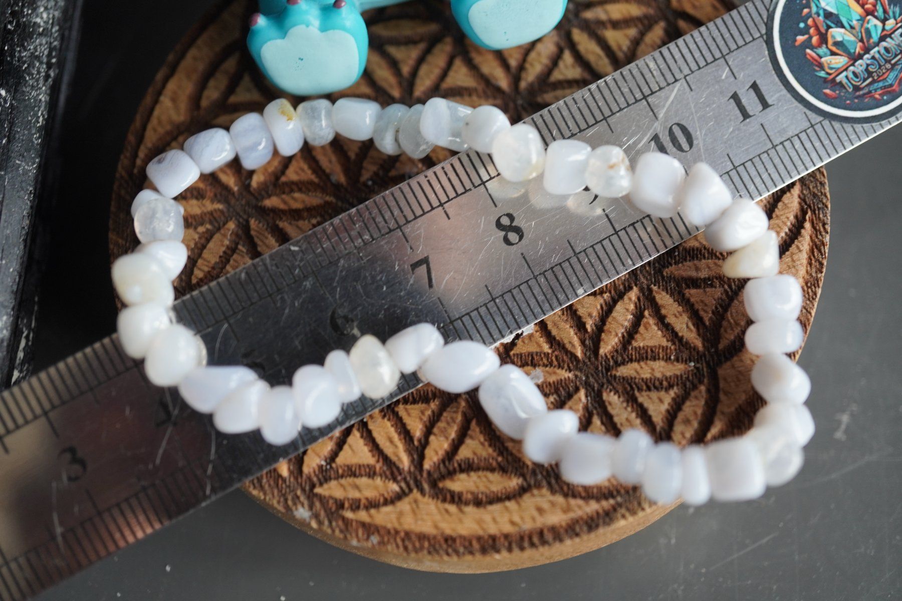 Minéraux & Lithothérapie: Chalcedon   Blau  Armband mit Gummizug – Neuf avec emballage d'origine à Eschenbach SG par topstone 6