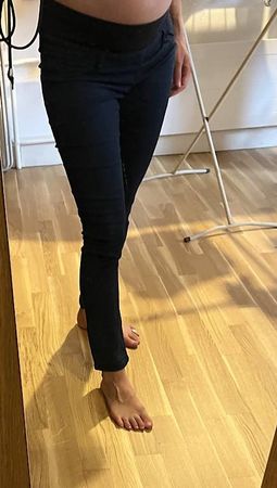 Umstandshose Jeans dunkelblau 26-38/s-m