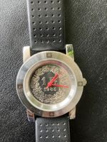 Swiss Made Uhr mit echter 1.- Münze 1985 Lederarmband 18cm