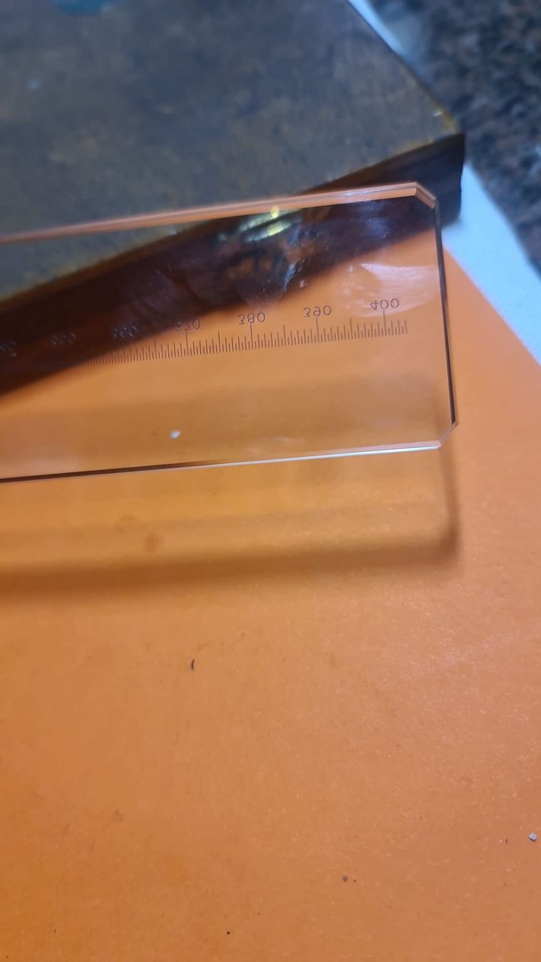 Sonstiges Schreiben & Zeichnen: Antikes Lineal aus Glas – Gebraucht aus Egerkingen von ogi3131 3