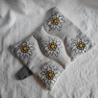 Kirschkernkissen Edelweiss