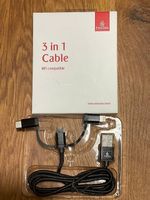 Câble triple-embout Apple Android Samsung-1m Nylon