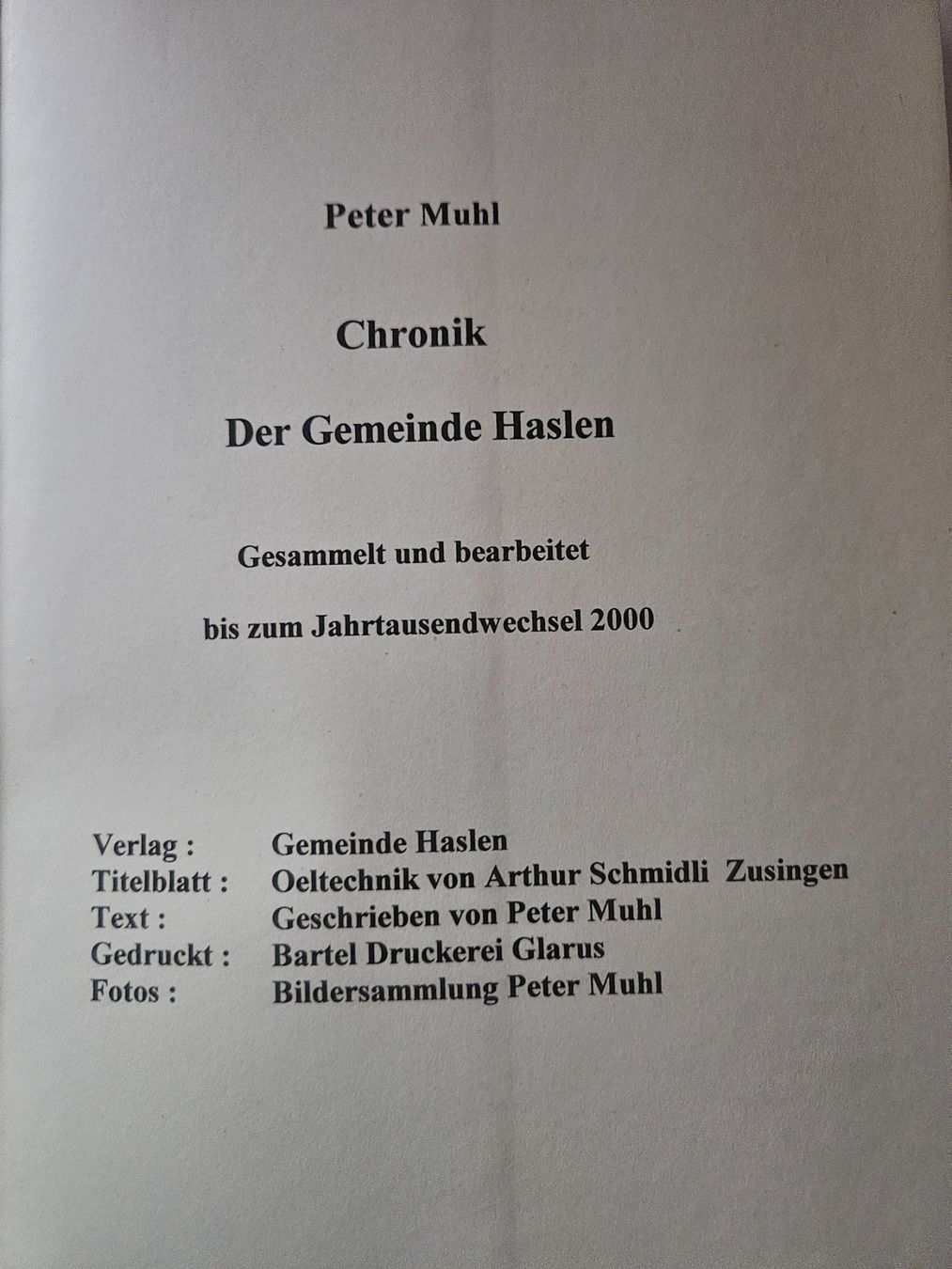 Libri: Der Gemeinde Haslen – Usato da Siebnen venduto da Western-Roman 1