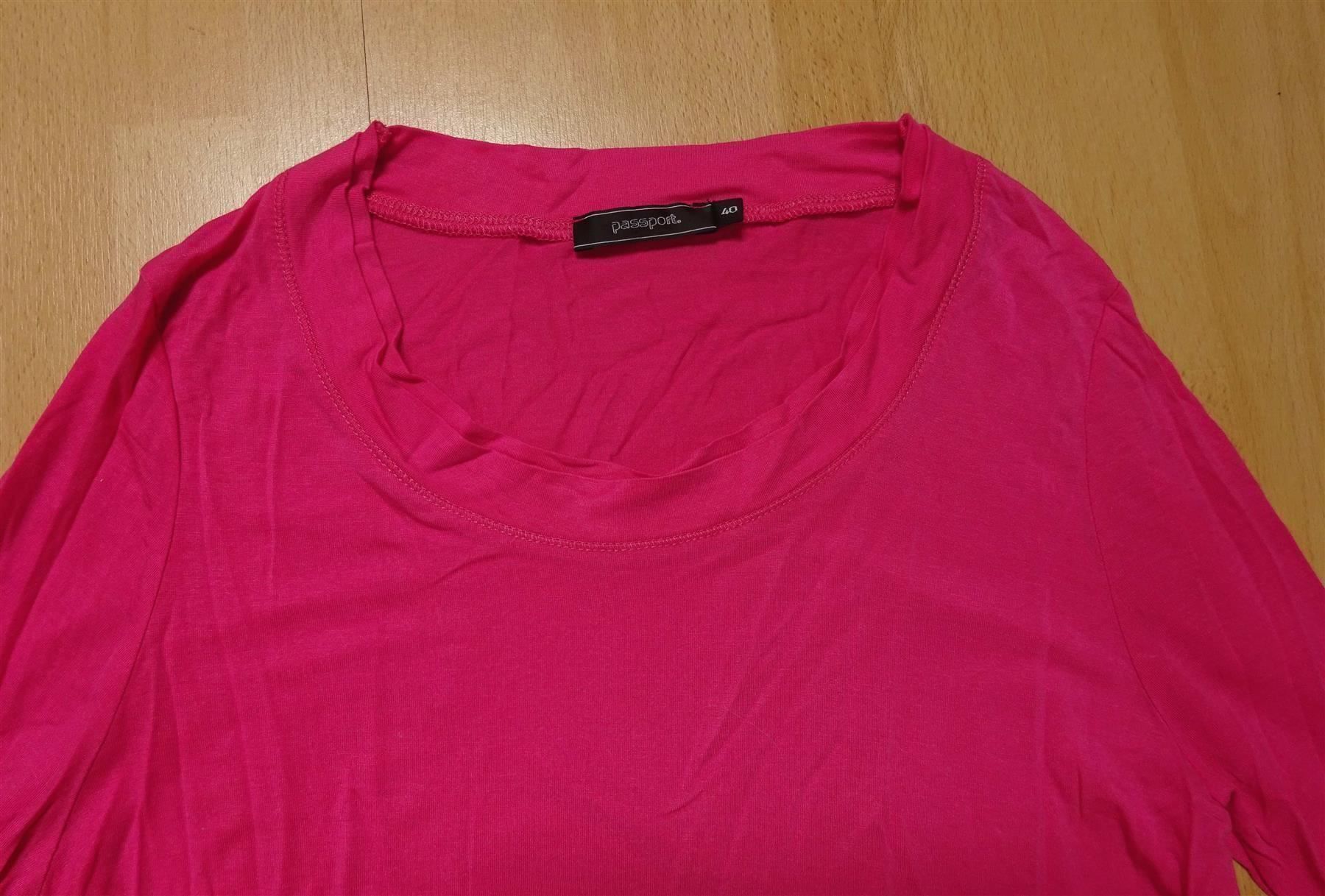 T-Shirts: Passport - Stretch Shirt - pink - Gr. 40 – Gebraucht aus Zofingen von Justizia_01 1