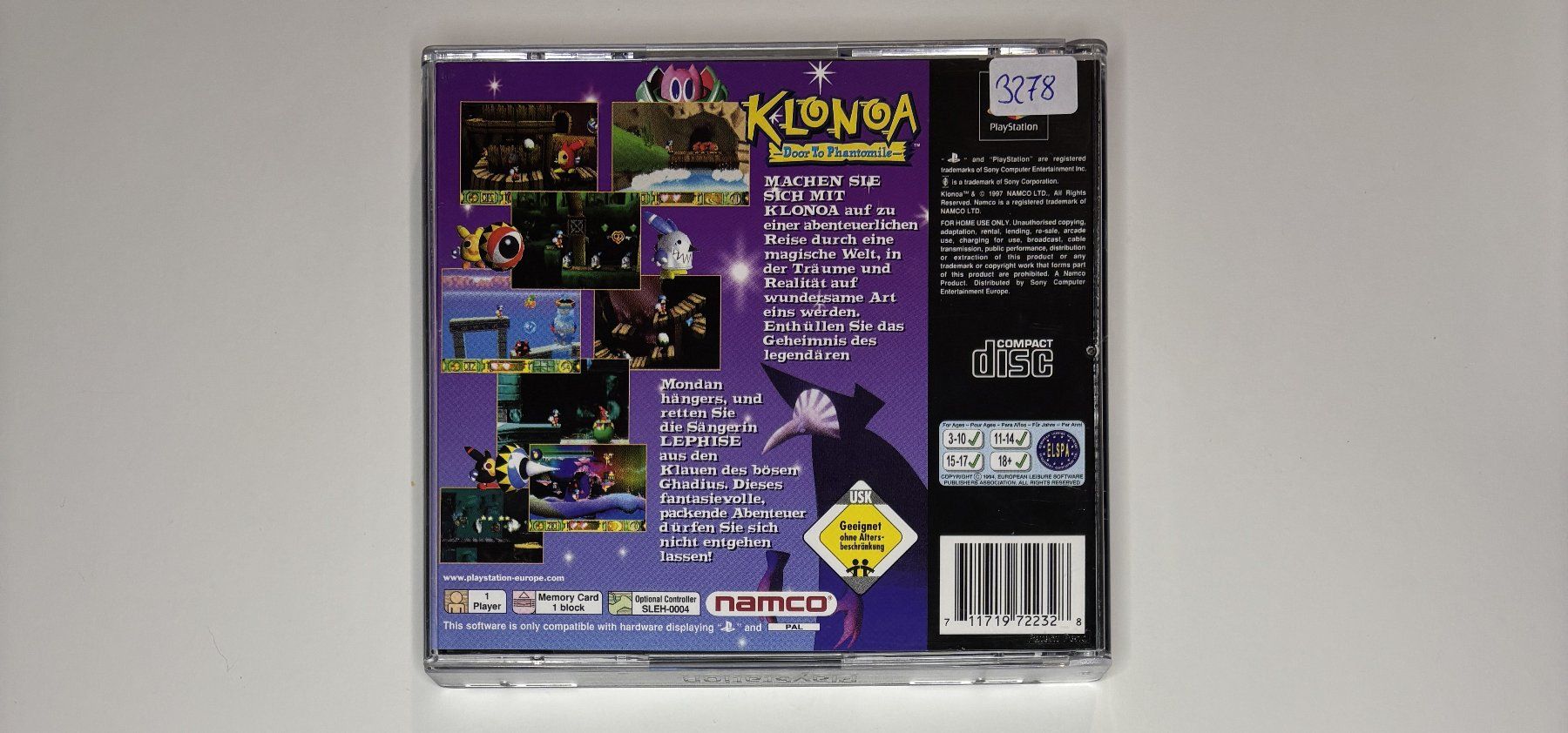 Sony Giochi: PS1 - Klonoa: Door to Phantomile – Usato da Allschwil venduto da Bullach 2
