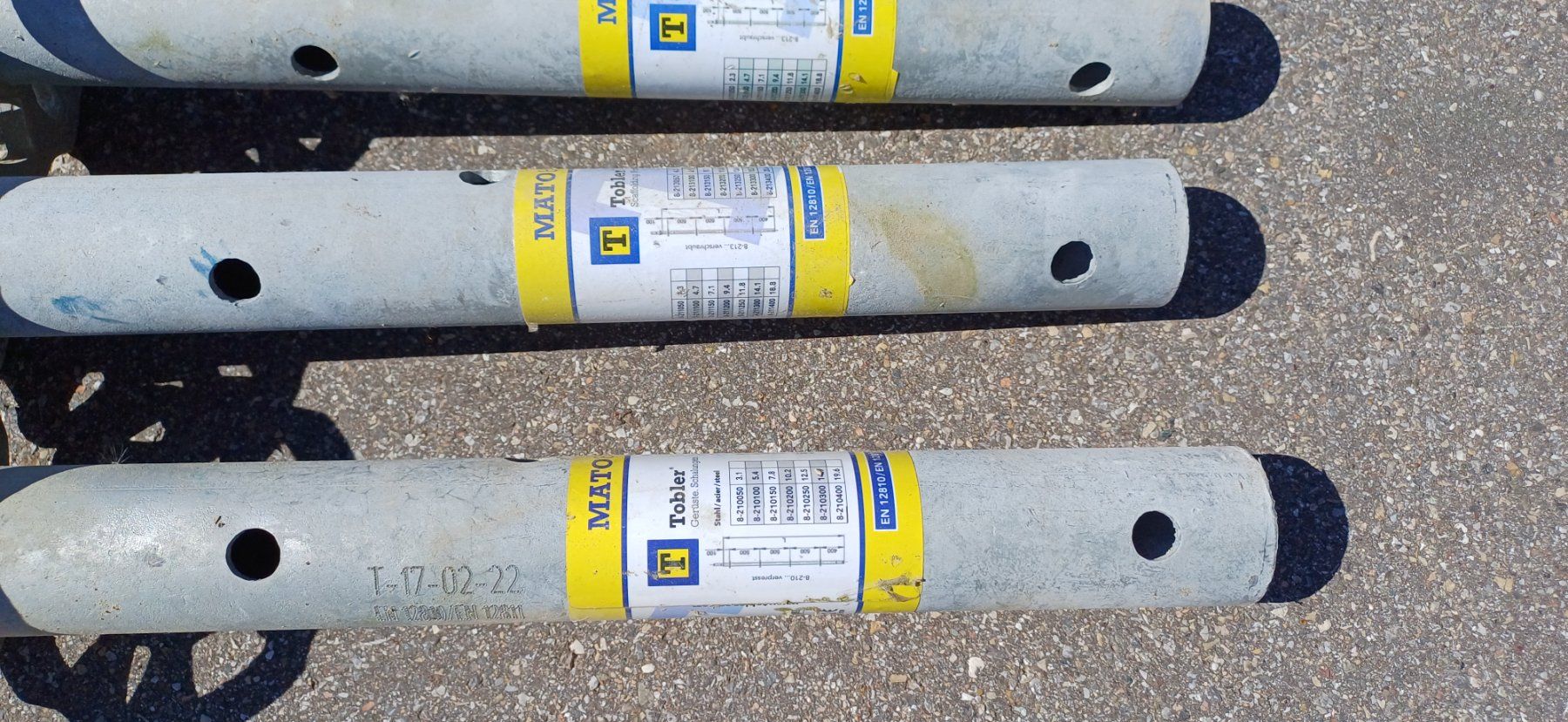 Gerüste: Tobler MATO 8 Pfosten 8 Stk – Neu (gemäss Beschreibung) aus Au TG von aatec_105 3