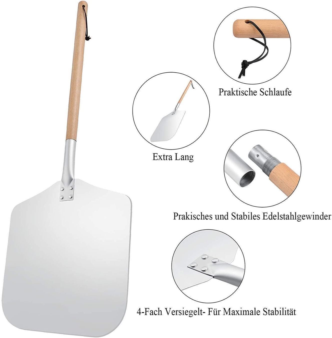 Appareils de cuisine: Professionellen Aluminium Pizzaschaufel – Neuf (Voir description) à Thun par onlino 2