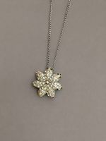 Swarovski Liddy Kette, Blumenanhänger, Kristalle, gebraucht