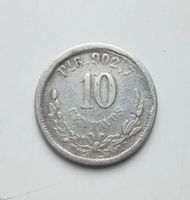 Silbermünze 10 Centavos 1893 Mexico,