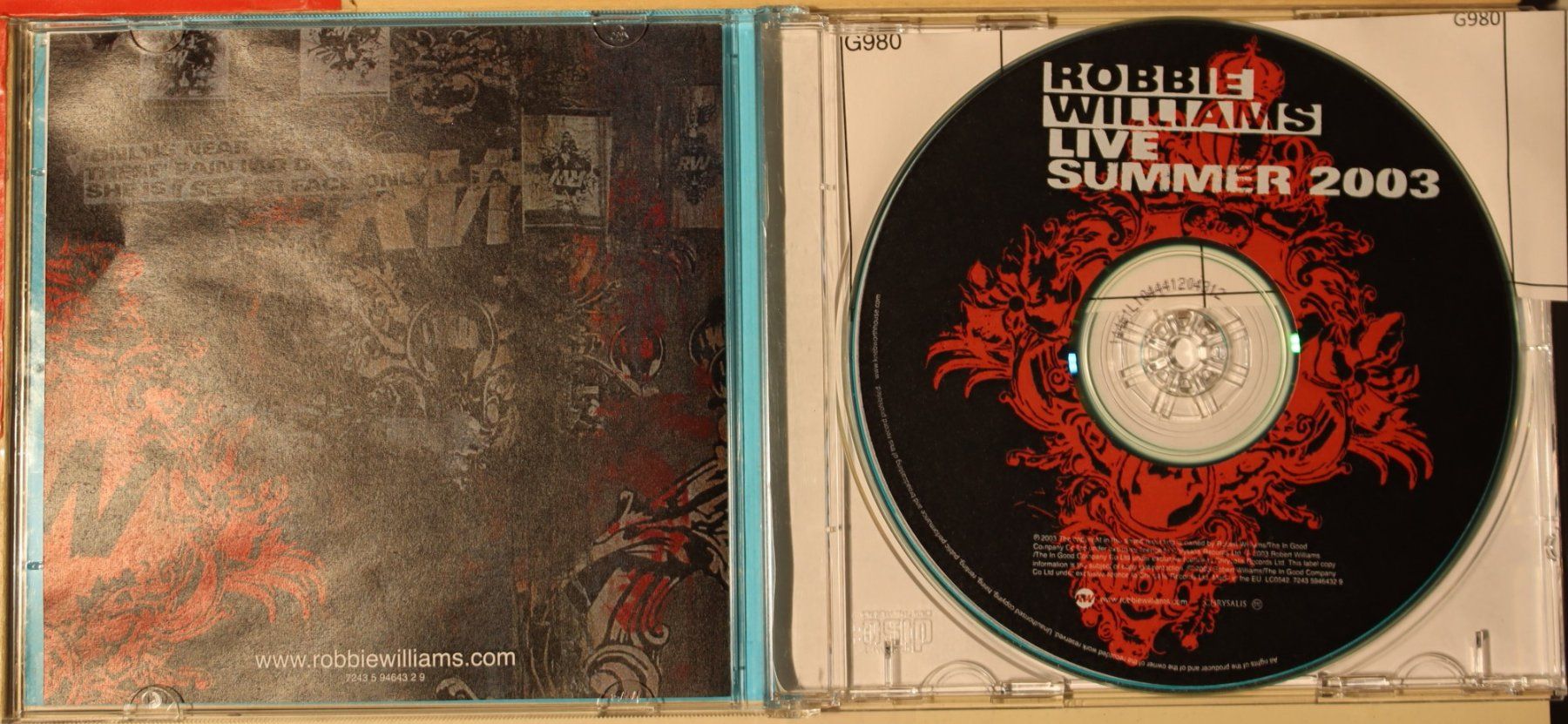 CD: Robbie Williams – Live Summer 2003 – Usato da Luzern venduto da CONTENTI 2