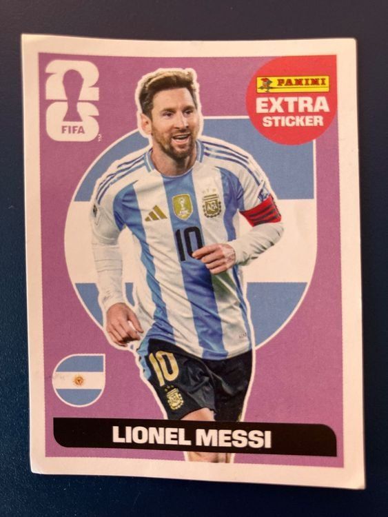 Panini Carte collezionabili: Panini WM 2026 - Extra Sticker - Messi – Nuovo e nell'imballaggio originale da Feusisberg venduto da Whitefir