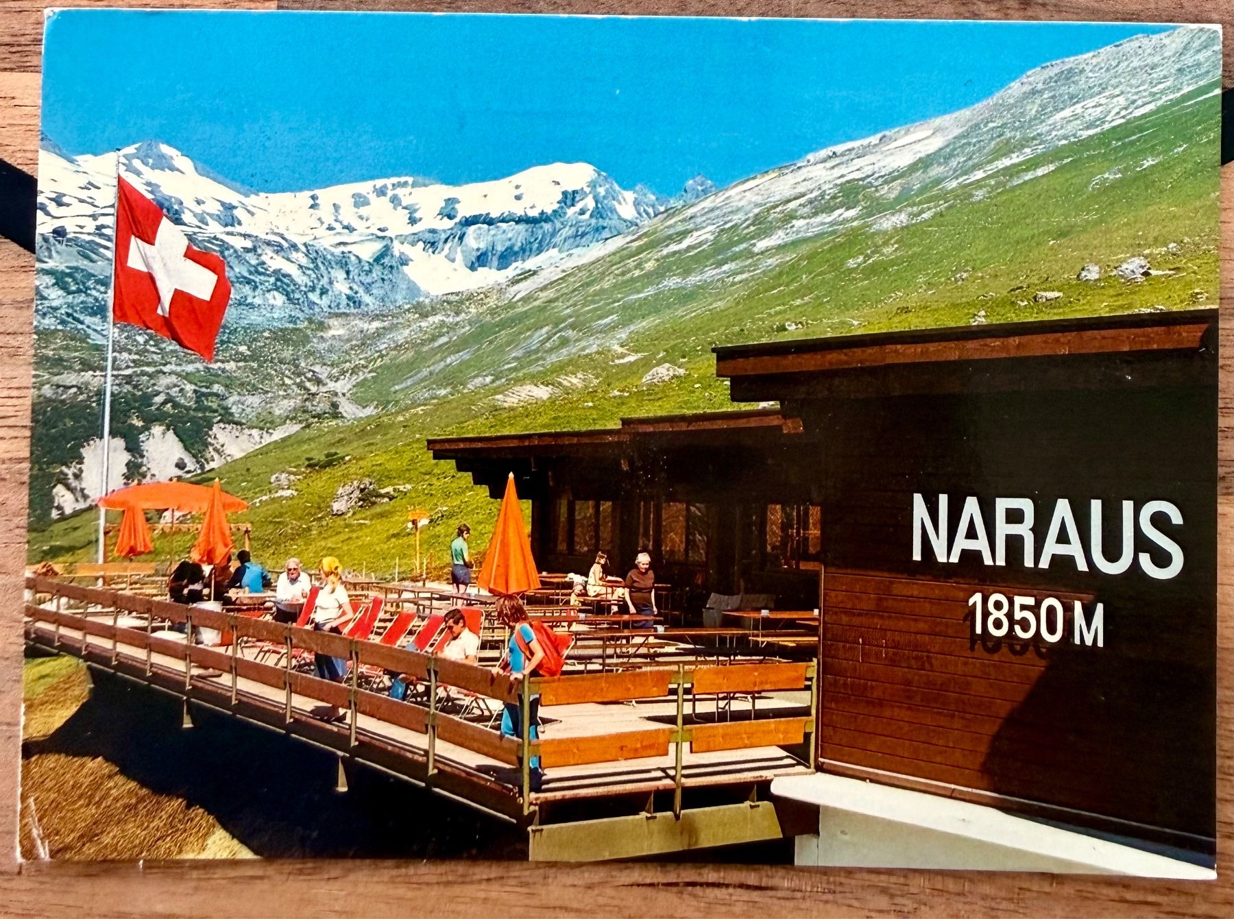 Ansichtskarten: Flims - Bergrestaurant "Naraus" - AK – Gebraucht aus Lutry von Ediego