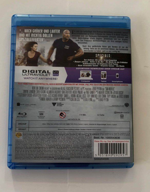 Alle DVDs: San Andreas (2015)Dwayne Johnson Blu-ray – Gebraucht aus lupfig von maniacs666 2