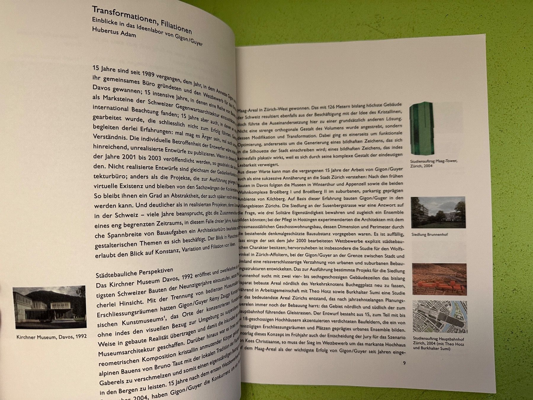 Bücher: Heinz Wirz: Projekte. Gigon/Guyer. – Gebraucht aus Zürich von allp 4