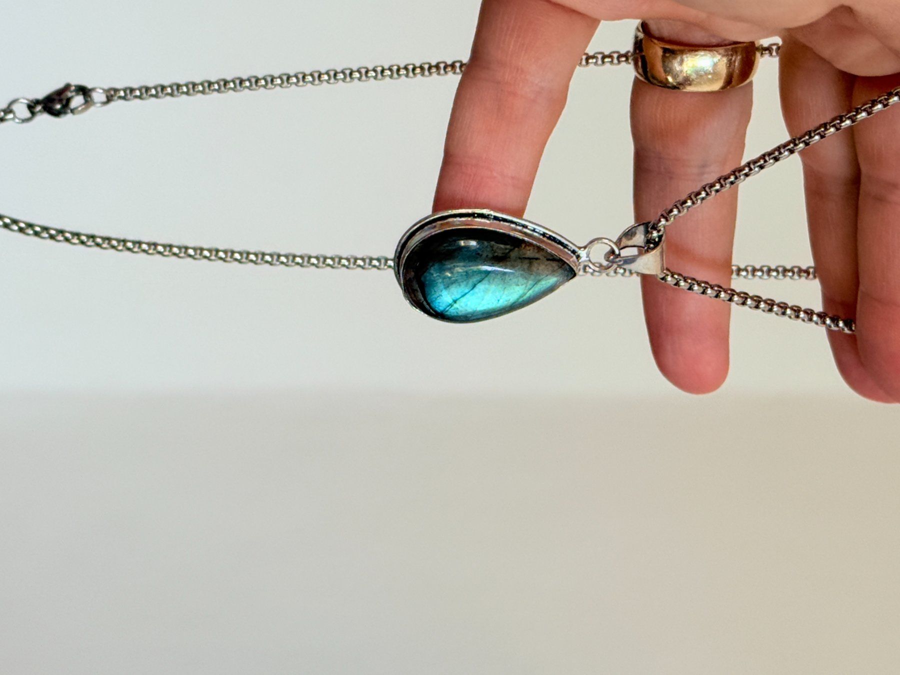 Catenine: Collier labradorite, élégant et tendance ✨ – Nuovo e nell'imballaggio originale da Genève venduto da AWWA 9