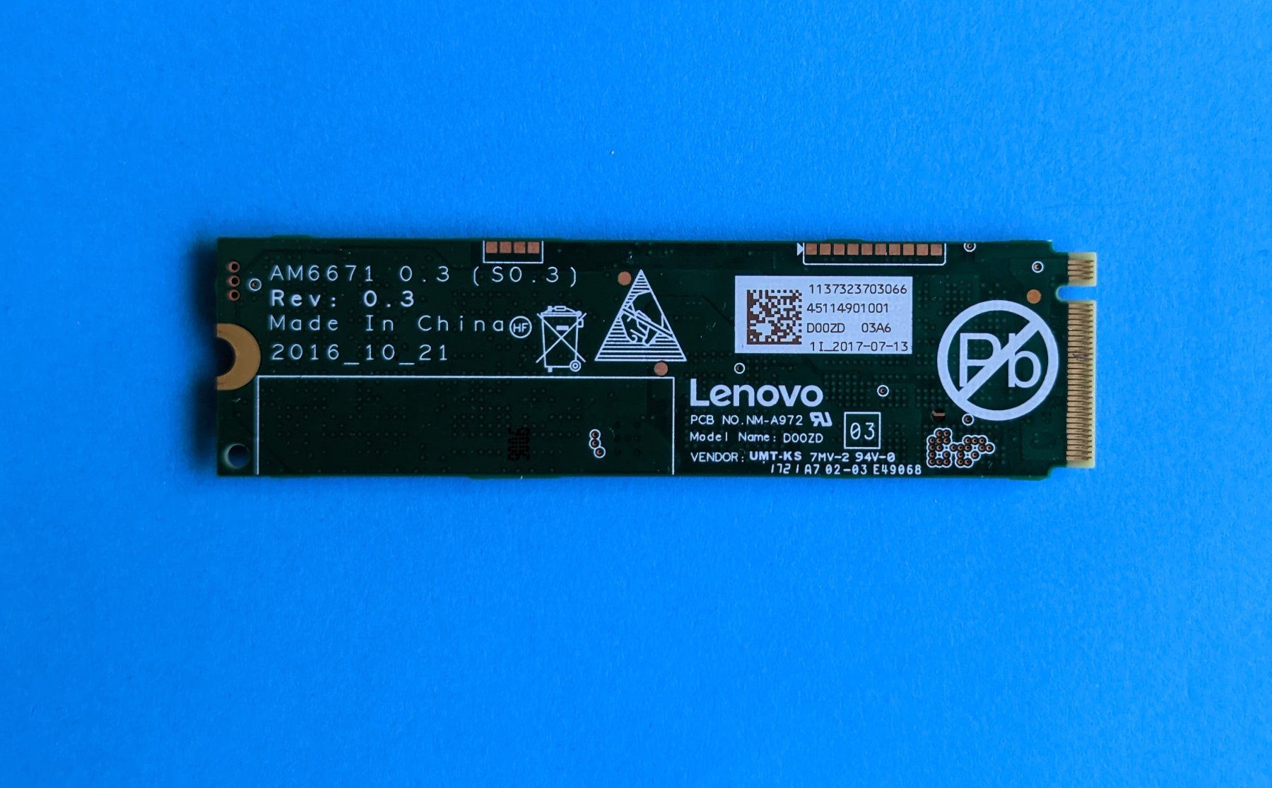 Lenovo Dischi rigidi: Lenovo Solid State Drive Nvme 256GB – Usato da Suhr venduto da augustavat 1