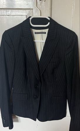 Designer Jacke Drykorn, Nadelstreifen dunkelblau, 34/36