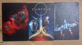 3x Sci-Fi Blechschilder – Starfield