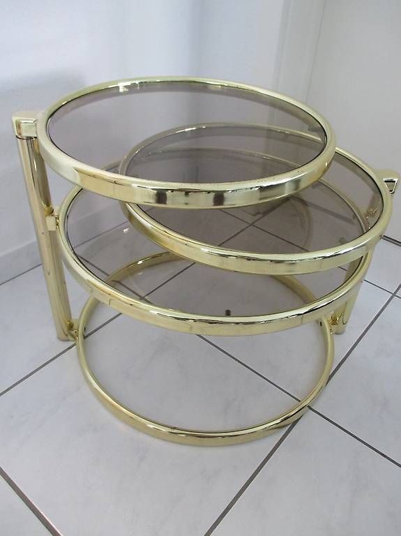 Tische: Goldener Tisch – Gebraucht aus Spiegel b. Bern von _RoSaLiE_
