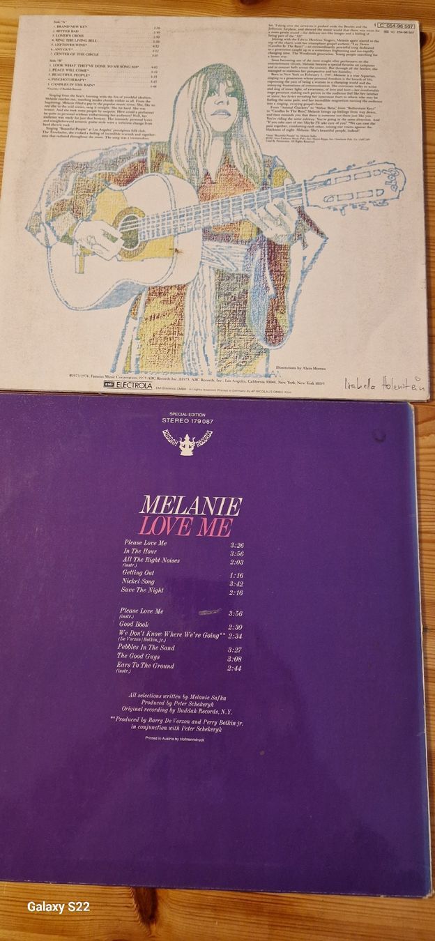 Dischi in vinile: 2x Vinyle Melanie Love me / From the Beginning – Usato da Yvonand venduto da RF-VINYL 3