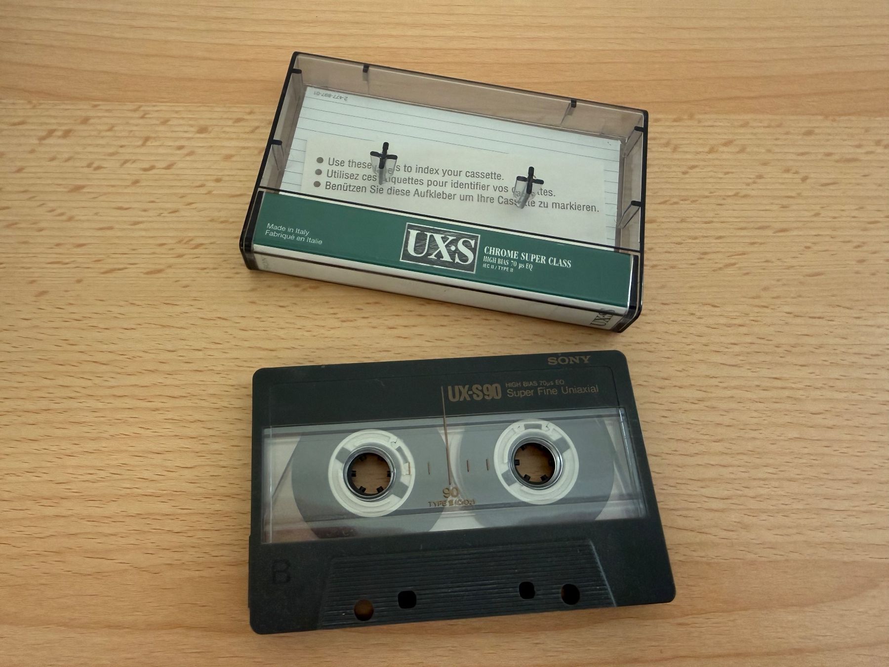 Musicassette: Sony UX-S 90 Chrome Super Class, 17 Stück, einmal bespielt – Usato da Unterterzen venduto da Andy_8882 1