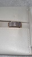585 Goldring Roségold mit echten Diamanten