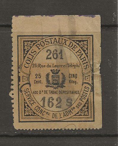 Tutti i francobolli: Colis postaux de Paris 1901 – Usato da Sion venduto da PierreP01