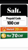 Salt Prepaid 100 CHF  nur 60 CHF (40 CHF Vorteil)