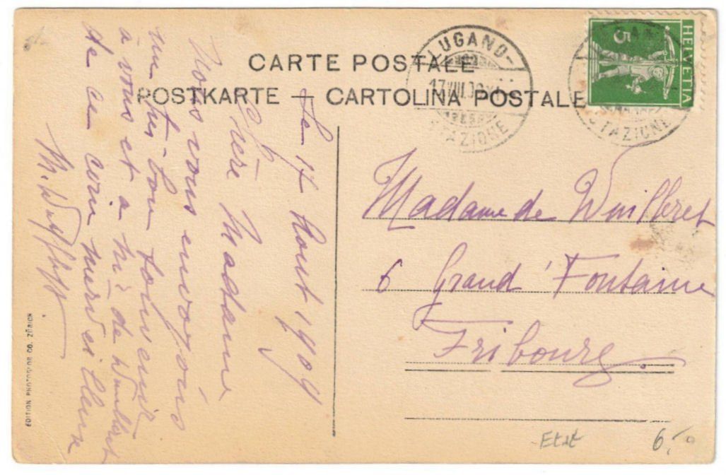 Cartoline postali: Lugano - Standseilbahn Stazione – Usato da Binningen venduto da Mountainrider 1