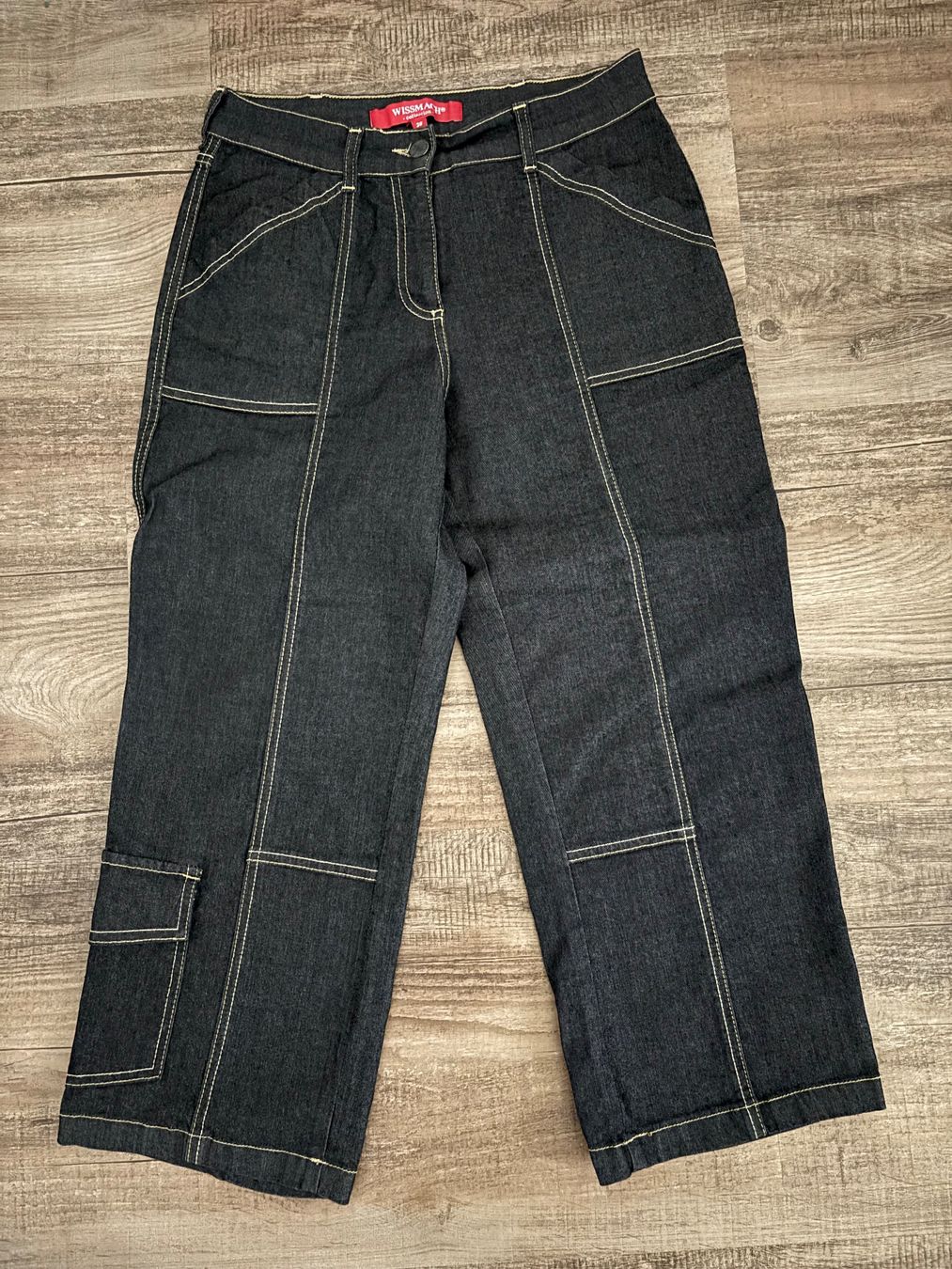 Jeans: Wissmach Jeans 7/8 schwarz anthrazit - Grösse 38 – Gebraucht aus Kleinandelfingen von Baba23