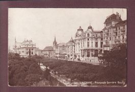 LAUSANNE - Promenade derrière Bourg - 1923