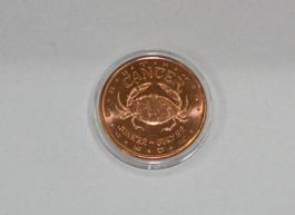 1 Medaille fine Kupfer