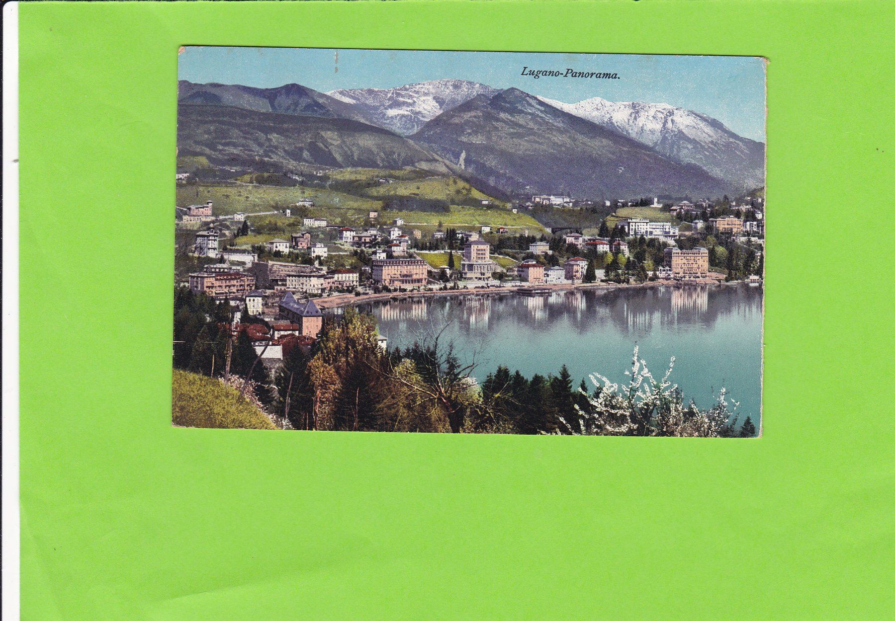 Cartoline postali: Lugano-Panorama – Usato da St. Peterzell venduto da neckertal