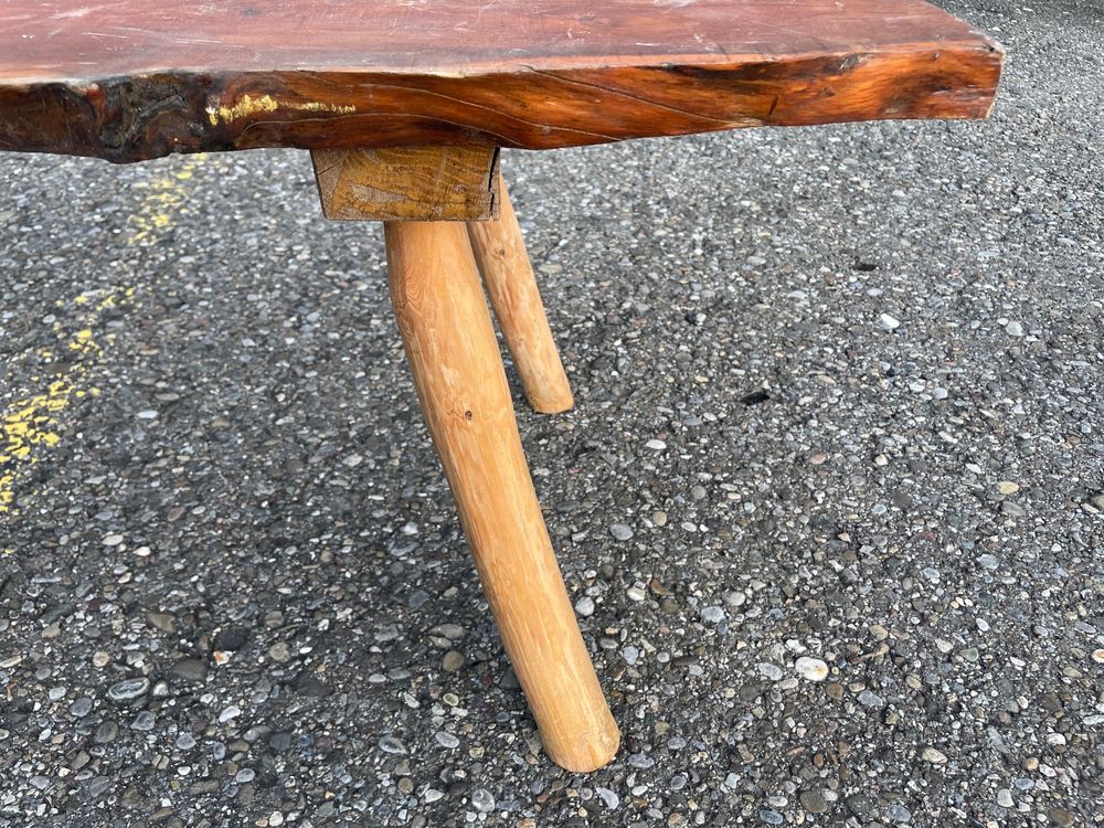 Rustikale Baumstamm Holzbank vintage Sitzbank 1960er Bänkli Kaufen