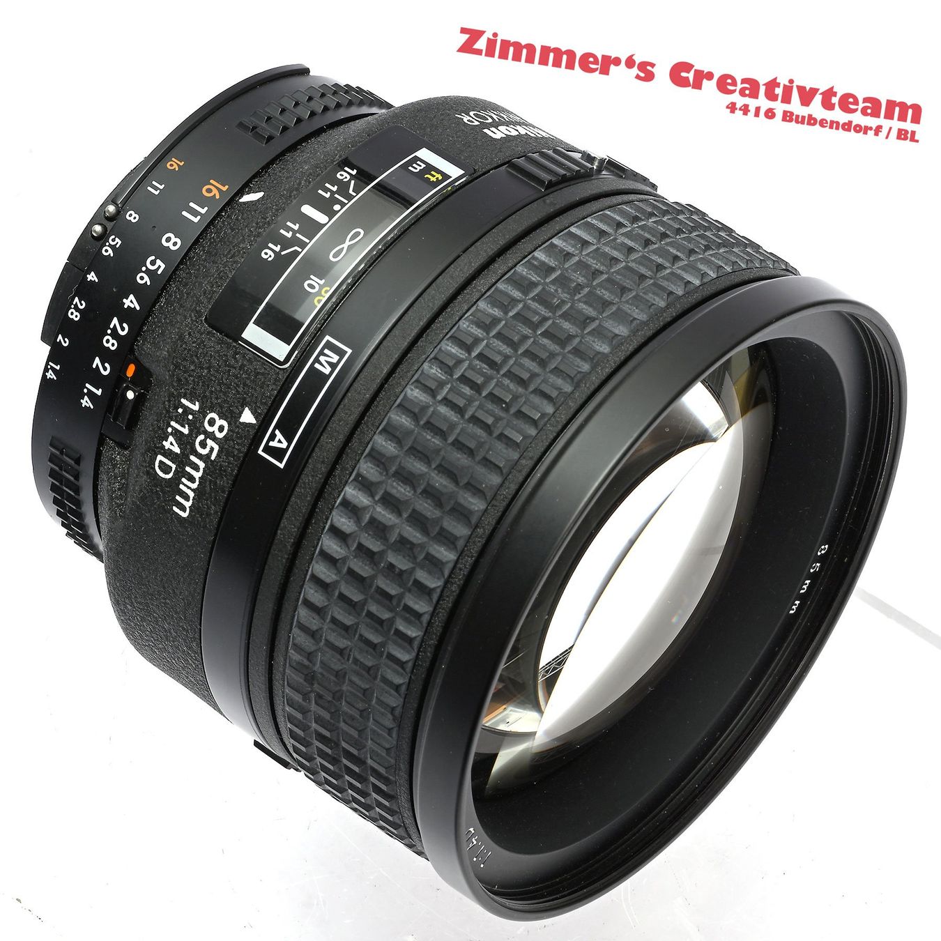 Nikon Obiettivi: NIKON AF Nikkor 85mm 1.4 D – Usato da Bubendorf venduto da zimmers_creativteam