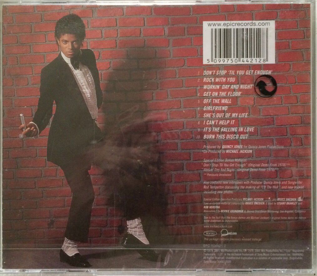 CD: MICHAEL JACKSON - OFF THE WALL – Nuovo e nell'imballaggio originale da Bottens venduto da hotter-than-hell 1