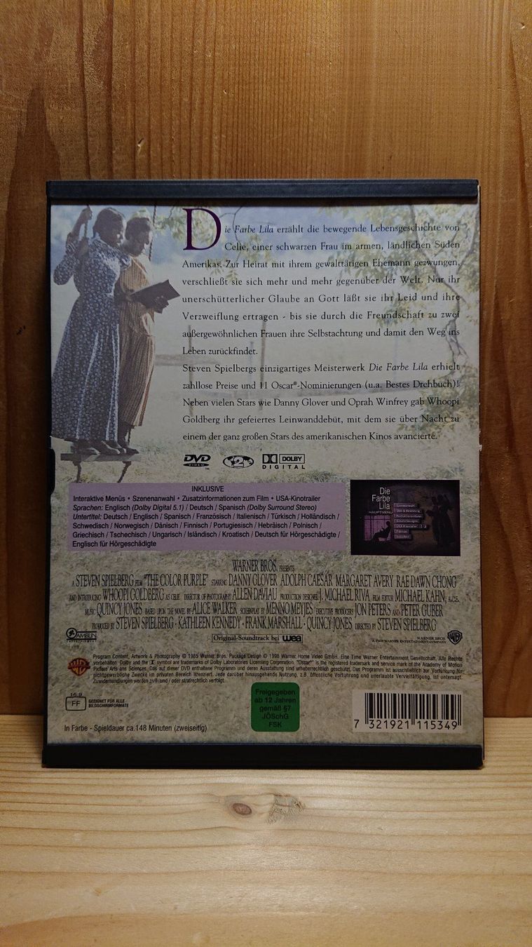 Alle DVDs: DIE FARBE LILA DVD von Steven Spielberg – Gebraucht aus Wilderswil von Exebub 1