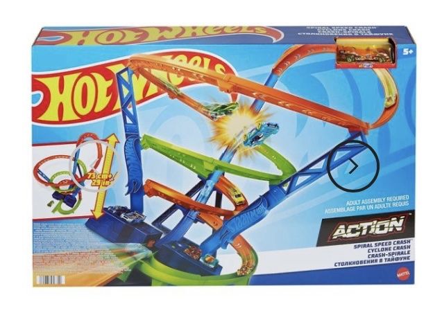 Hot Wheels Giocattoli: Mattel Hot Wheels Crash-Spirale – Usato da Gerlikon venduto da jabadabadu