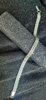 Bracciale uomo maglia grumetta acciaio nuovo