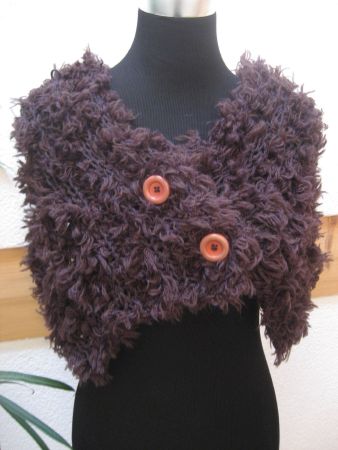 Couvre-épaule tricoté à la main, neuve