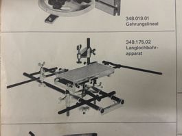 INCA Langlochbohrapparat 348.175.02 f. Tischbohrmaschine ⚙️
